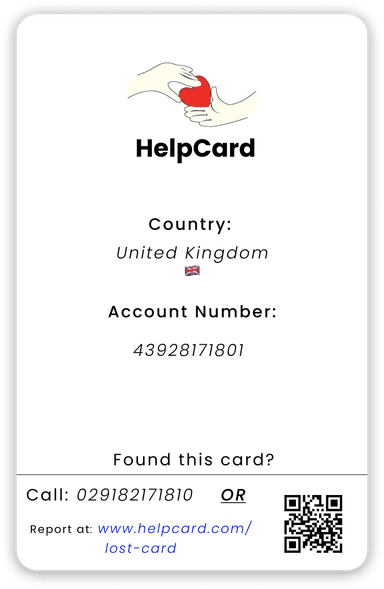 HelpCard back